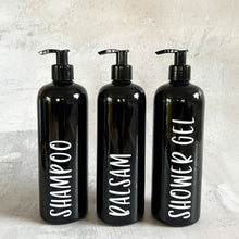 Indlæs billede til gallerivisning 500 ml shampooflaske med label