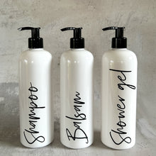 Indlæs billede til gallerivisning 500 ml shampooflaske med label