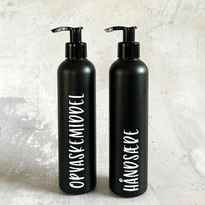 250 ml sæbedispenser med label