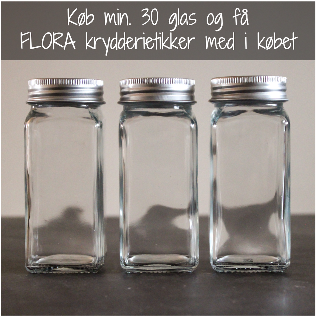 Højt krydderiglas UDEN label