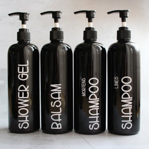 Labels til shampooflasker