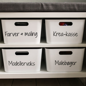 Labels til opbevaring