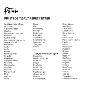 Tørvareretiketter