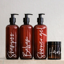 Indlæs billede til gallerivisning Labels til shampooflasker