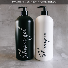 Indlæs billede til gallerivisning 1000 ml shampooflaske med label