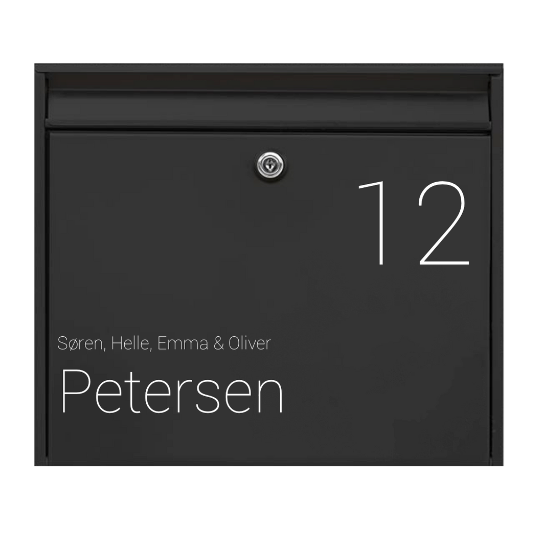 Labels til postkassen